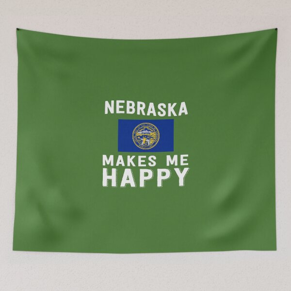 Item preview, Nebraska Makes Me Happy designed and sold by AlwaysAwesome.