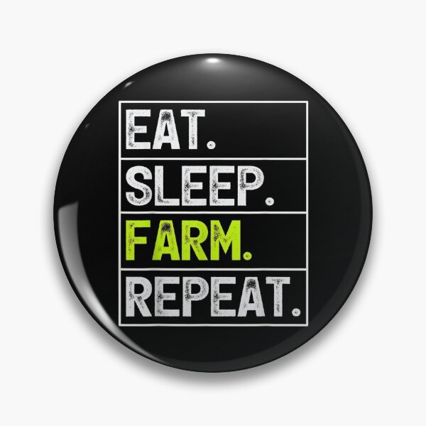Item preview, Farmer Farming Retro Eat Sleep Farm Repeat designed and sold by Rognvar.