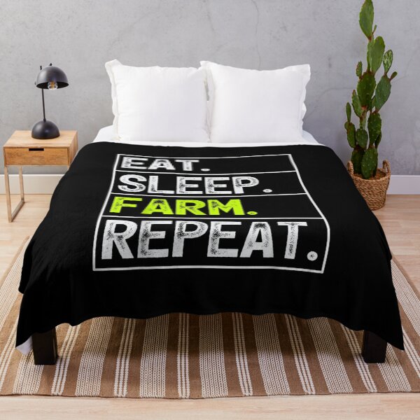 Item preview, Farmer Farming Retro Eat Sleep Farm Repeat designed and sold by Rognvar.