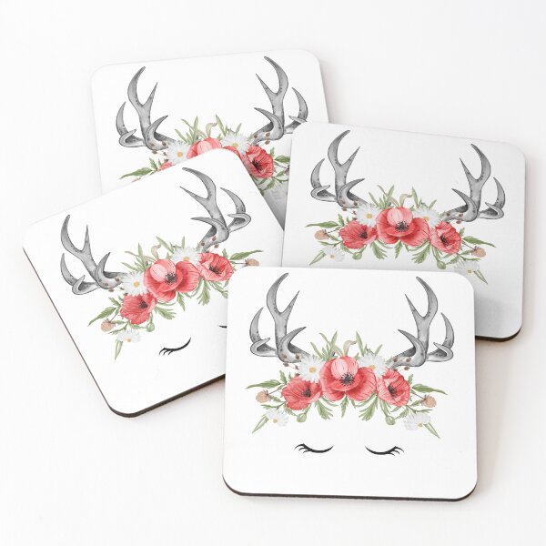 Item preview, Cute Deer Floral Antlers With Flowers  designed and sold by EpicArtz.