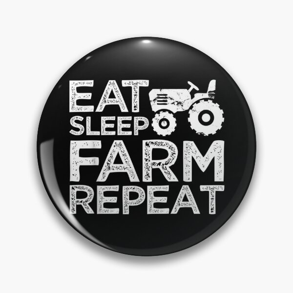 Item preview, Eat Sleep Farm Repeat Farmer Farming Funny Cool designed and sold by Rognvar.