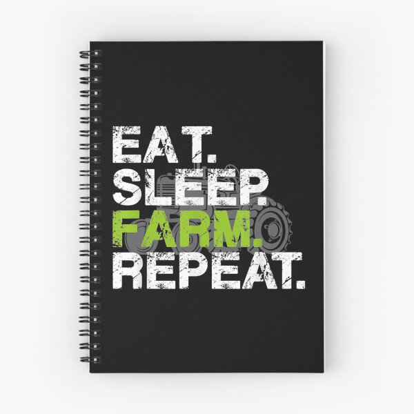 Aperçu de l'œuvre Eat Sleep Farm Repeat - Cadeau pour Farmer Boy ou créée et vendue par Rognvar.