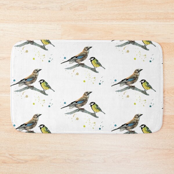 Item preview, Eurasian jay and Great tit designed and sold by Marianne Elvan Barfoed.