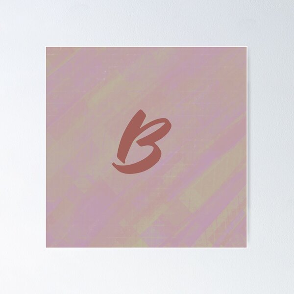 Item preview, Elegant Letter B design in light colors designed and sold by Smiley-10.