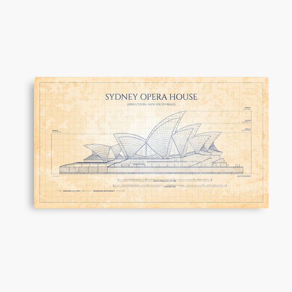 Item preview, Sydney Opera House (Old Blue Grid) designed and sold by BGALAXY.