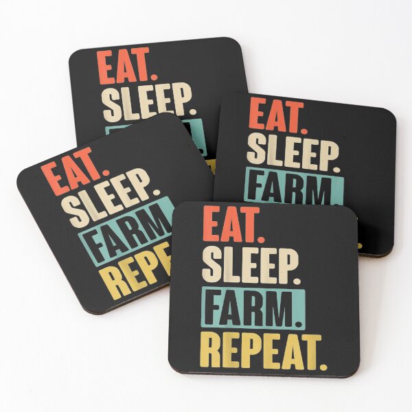 Item preview, Eat Sleep Farm Repeat - Retro Vintage Farmer designed and sold by Rognvar.