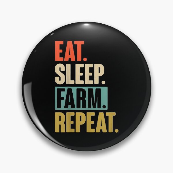 Item preview, Eat Sleep Farm Repeat - Retro Vintage Farmer designed and sold by Rognvar.