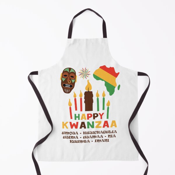 Item preview, Kwanzaa, Cultural Celebration. African mask and continent on white designed and sold by coffeeapparel.