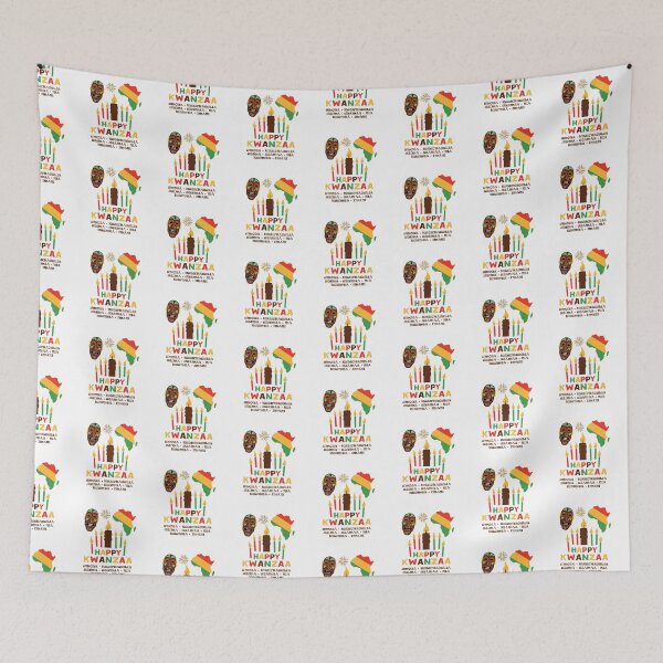 Item preview, Kwanzaa, Cultural Celebration. African mask and continent on white designed and sold by coffeeapparel.