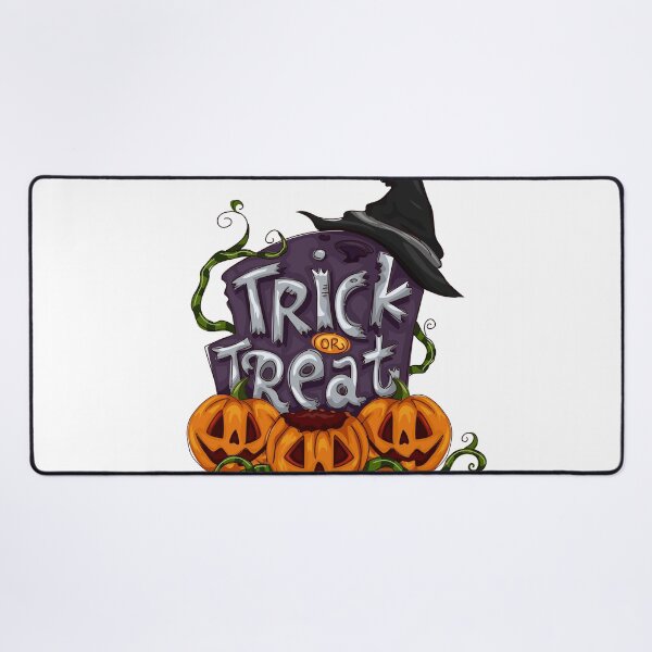 Trick-or-treating Halloween Desk Mat