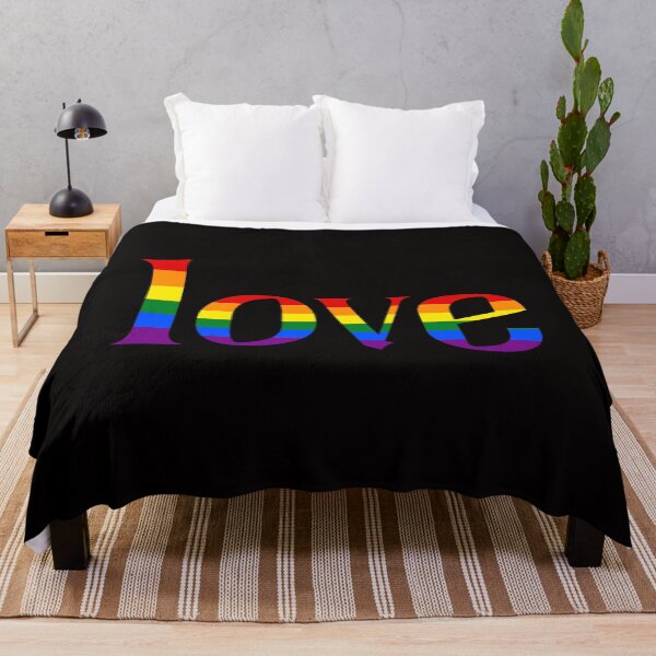 Item preview, LOVE - rainbow flag colours designed and sold by Starlett Designs.