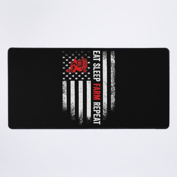 Item preview, Vintage American Flag Eat Sleep Farm Repeat Farmer designed and sold by Rognvar.