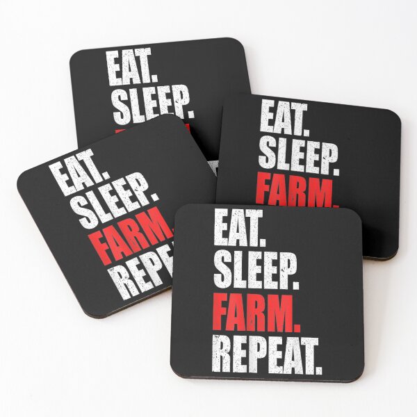 Item preview, Eat Sleep Farm Repeat Farmer Gift designed and sold by Rognvar.