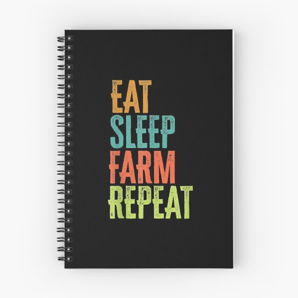 Item preview, Retro Eat Sleep Farm Repeat Horses Pigs Farming designed and sold by Rognvar.