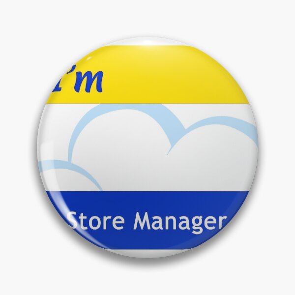 Item preview, Blank Cloud Nine "Store Manager" Nametag designed and sold by BCFlamingo.