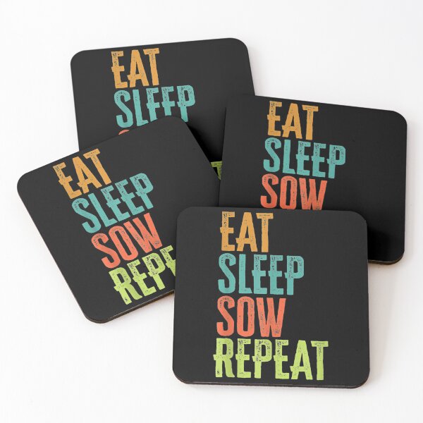 Item preview, Retro Eat Sleep Sow Repeat Farm Plant Farming designed and sold by Rognvar.