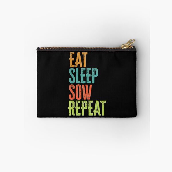 Item preview, Retro Eat Sleep Sow Repeat Farm Plant Farming designed and sold by Rognvar.