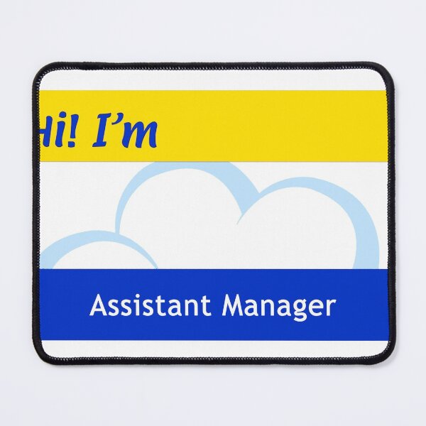 Item preview, Blank Cloud Nine "Assistant Manger" Nametag designed and sold by BCFlamingo.