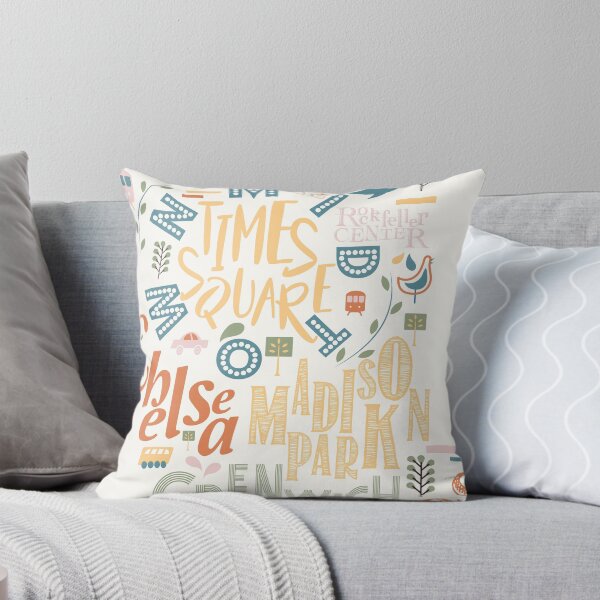 Item preview, New York City Typography Map designed and sold by madDesigner.