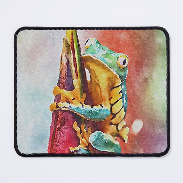Item preview, Watercolor Tree Frog Painting designed and sold by PurpleMoss.