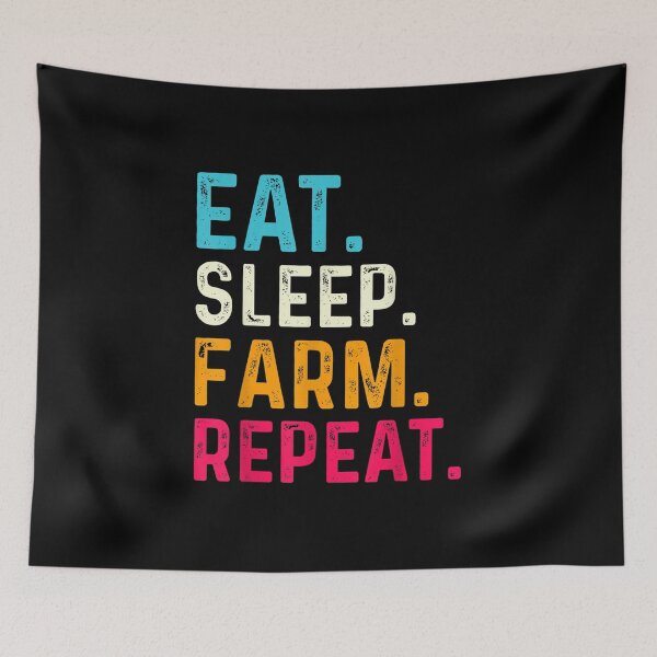 Item preview, Eat Sleep Farm Repeat Farmers designed and sold by Rognvar.