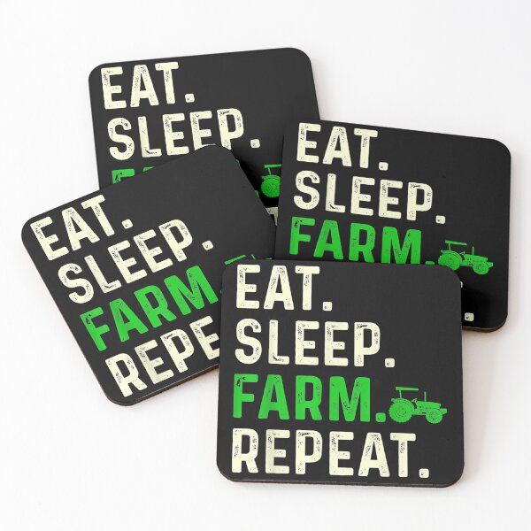 Item preview, Eat Sleep Farm Repeat Farmer Farming Funny Farmer designed and sold by Rognvar.