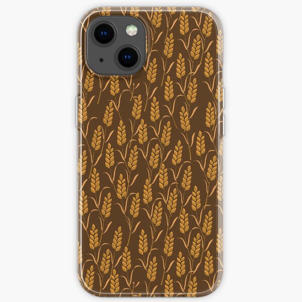 Copy of Copy of Black Goyard Iphone Case - Black Goyard Wheat plant iPhone Soft Case