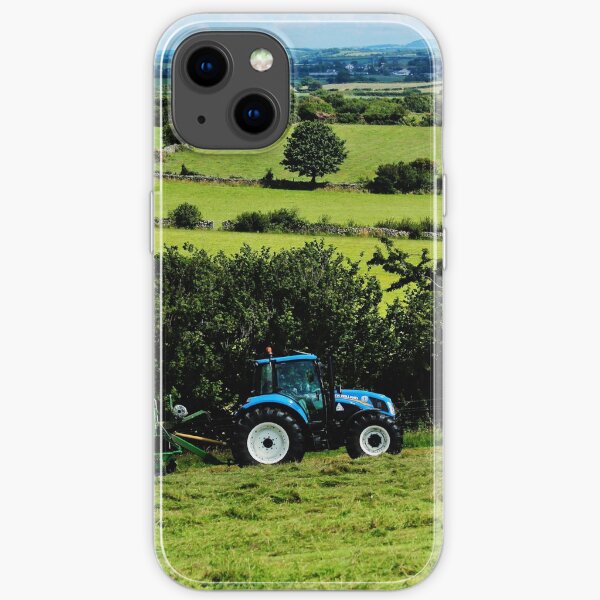 Blue and Green Baling iPhone Soft Case