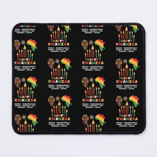 Item preview, Kwanzaa, Cultural Celebration. African mask and the African continent designed and sold by coffeeapparel.