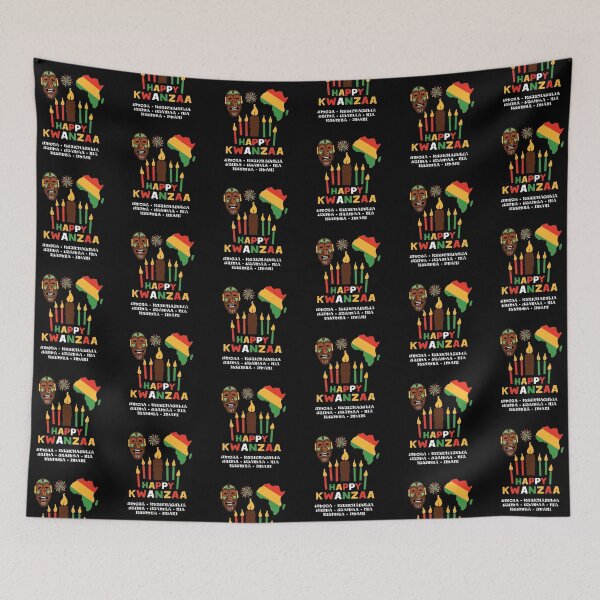 Item preview, Kwanzaa, Cultural Celebration. African mask and the African continent  designed and sold by coffeeapparel.