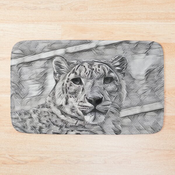 Item preview, Snow Leopard Stare In Vintage Charm designed and sold by Fearless-Fox.