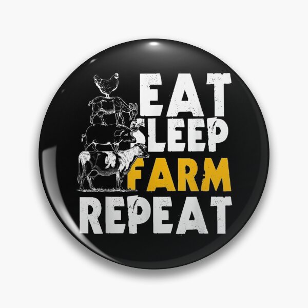 Item preview, Farmer Eat Sleep Farm Repeat Rancher Farming designed and sold by Rognvar.