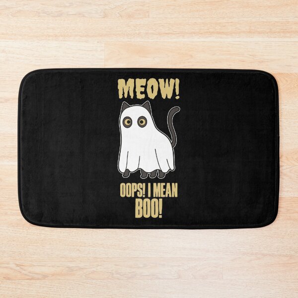 Item preview, Meow! Oops, I mean Boo! Funny cat Halloween inspired design! designed and sold by HROC.