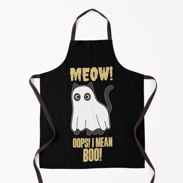 Item preview, Meow! Oops, I mean Boo! Funny cat Halloween inspired design! designed and sold by HROC.