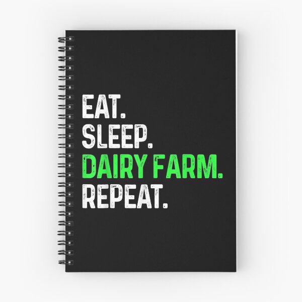 Item preview, Eat Sleep Dairy Farm Repeat Funny Dairy Farming designed and sold by Rognvar.