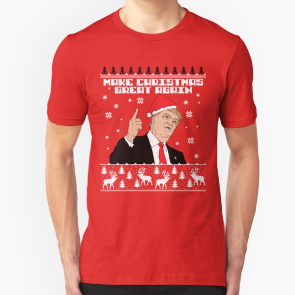 Trump Make Christmas Great Again Slim Fit T-Shirt