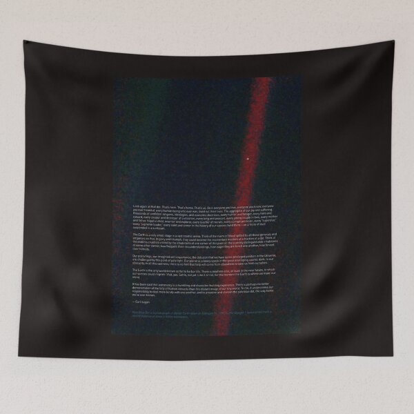 Item preview, Point bleu pâle - Citation Voyager 1 et Carl Sagan quality Qualité HQ Poster designed and sold by BentleyGordon4.