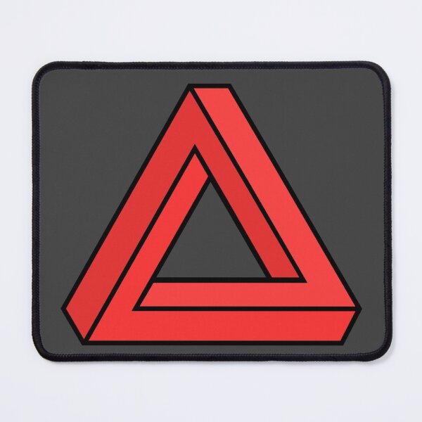 Item preview, Penrose red-Impossible triangle designed and sold by MangaSmart.