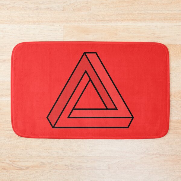 Item preview, Penrose red-Impossible triangle designed and sold by MangaSmart.