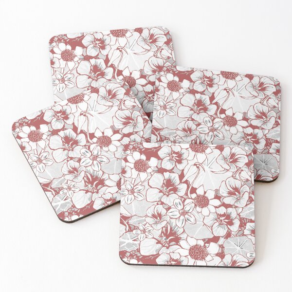 Item preview, Floral experimental en rosa polvoriento designed and sold by ariellemorris.