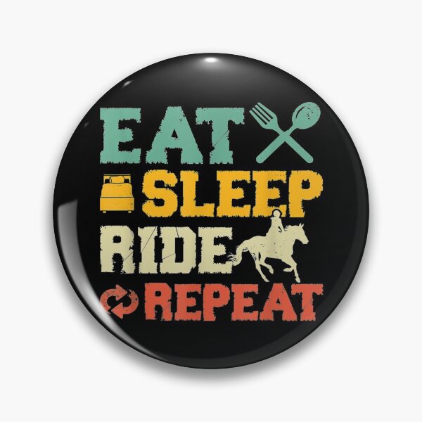 Item preview, Eat Sleep Ride Repeat Equestrian Horse Owner designed and sold by Rognvar.