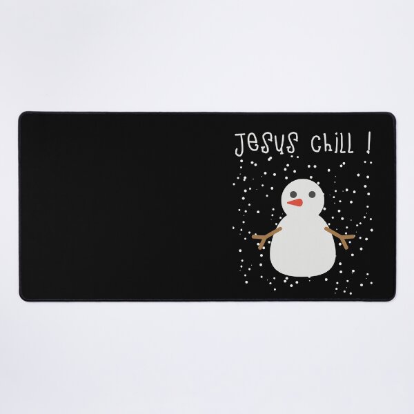 Item preview, Jesus Chill - Funny Christmas snowman pun designed and sold by Theleochick.