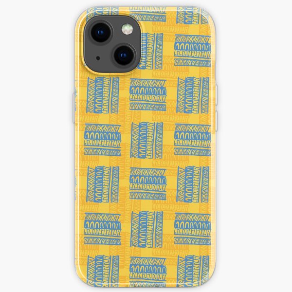Black Goyard Iphone Case - Black Goyard Tribal Borders With Stripes And Ornament iPhone Soft Case