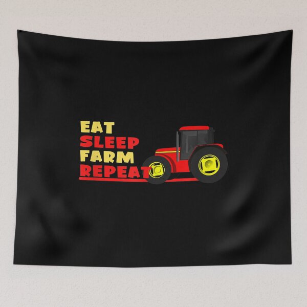 Item preview, EAT SLEEP FARM REPEAT designed and sold by Rognvar.