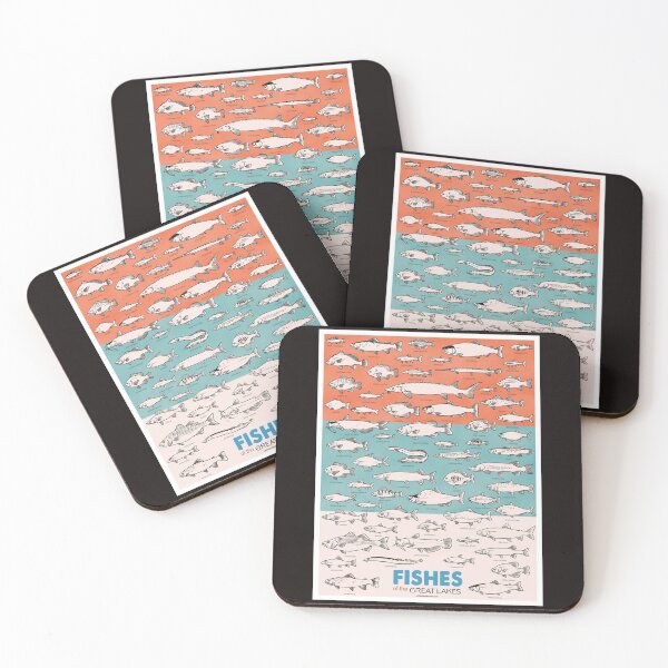 Item preview, Poissons des Grands Lacs Poster designed and sold by BentleyGordon4.