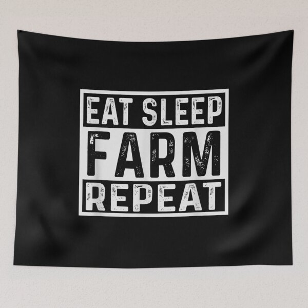 Item preview, Eat Sleep Farm Repeat - Farmer Farming Birthday designed and sold by Rognvar.