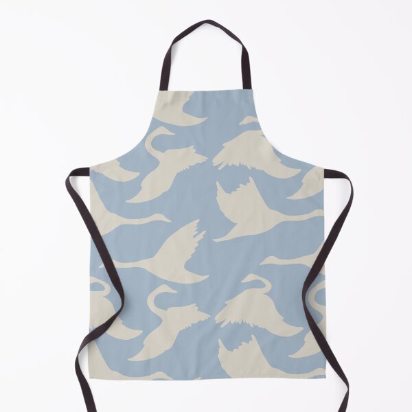 Item preview, White swans silhouettes on windy blue designed and sold by simonaburlacu.
