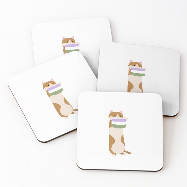 Item preview, Pride cat genderqueer designed and sold by LilRech.
