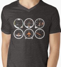 Basic Six Flight Instruments Men's V-Neck T-Shirt
