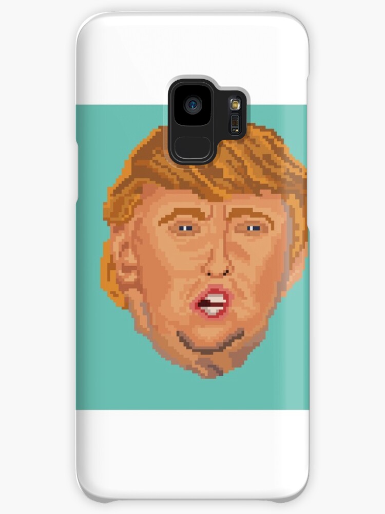 "Donald Trump Pixel Art Sticker" Cases & Skins for Samsung Galaxy by